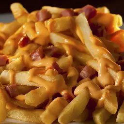 Porção de Batata Frita c/ Cheddar e Bacon