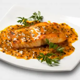 Salmão ao Molho de Maracujá