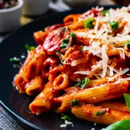 Penne com Ragu de Linguiça Individual